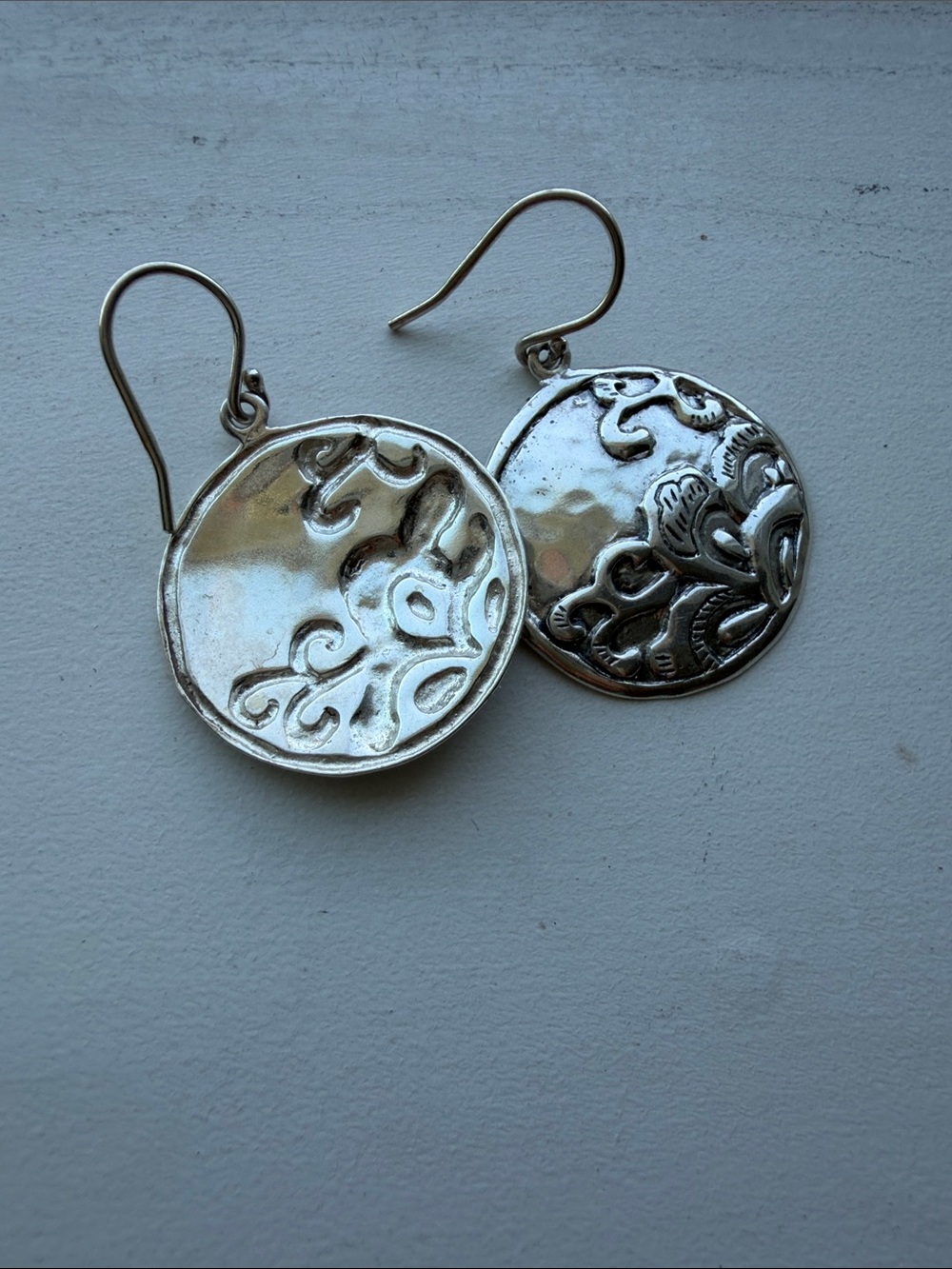 Silpada “tidal wave” silver earrings-boho - Picture 2 of 3
